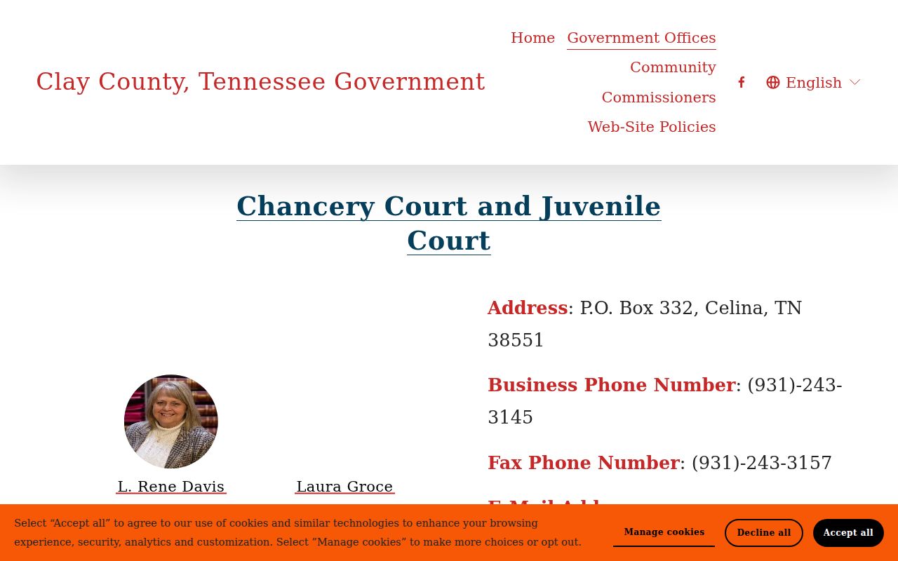 Clay County court docket offices directory