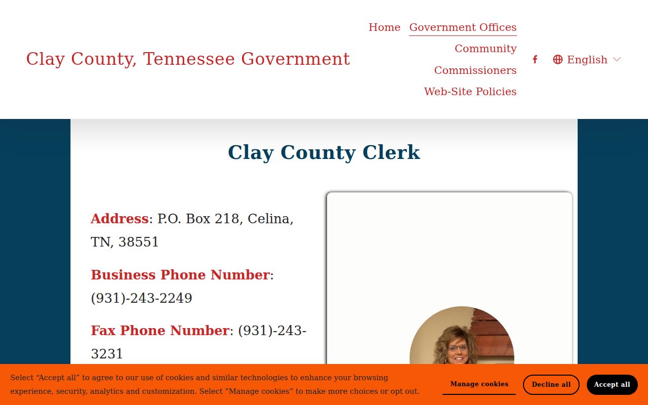 Clay County court docket clerk distinction